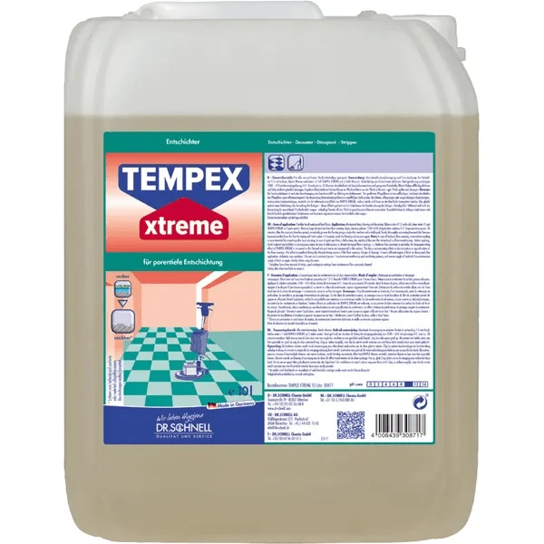 Dr. Schnell TEMPEX XTREME pulizia edilizia per pavimenti, potente ed efficace | Confezione (10 litri)