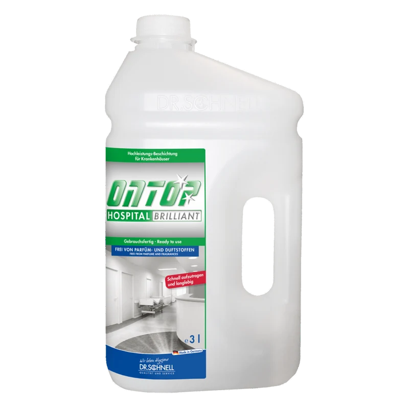 Dr. Schnell ONTOP HOSPITAL BRILLIANT rivestimento per pavimenti ad alte prestazioni, lucido | Bottiglia (3L)