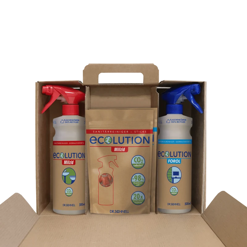 Dr. Schnell Starter kit ECOLUTION con bastoncini e flaconi spray FOROL & MILIZID | Confezione (450g)