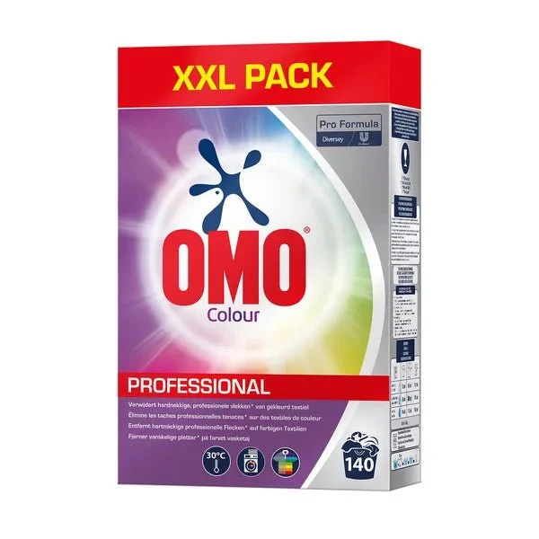 OMO Pro Formula Colour, detersivo per capi colorati con maggiore potere smacchiante | Confezione (7 kg)
