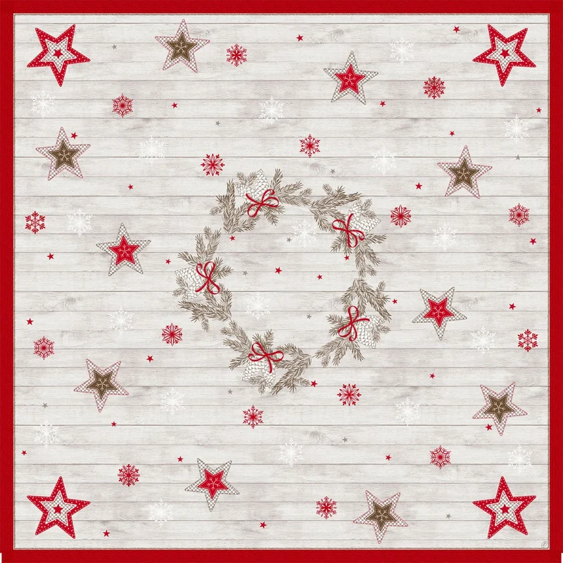 Tovaglietta Dunicel 84x84 cm Cozy Winter - Decorazioni festive per la tavola | Confezione (20 pezzi)