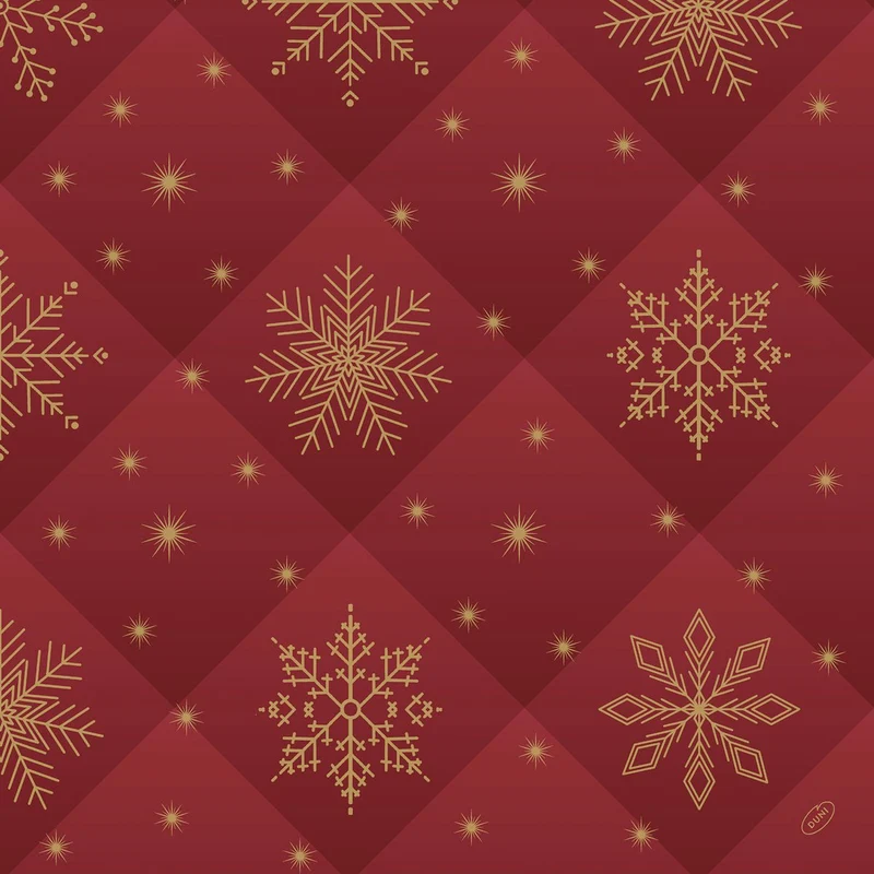 Tovaglioli Dunilin Rhombus bordeaux 48x48 cm - Elegante decorazione per la tavola | Confezione (36 pezzi)