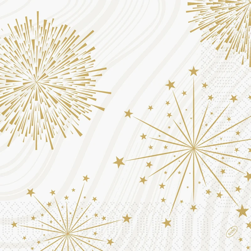 Tovaglioli 40x40 cm, a 3 veli, piegatura a 1/4, Sparkly White | Confezione (250 pezzi)