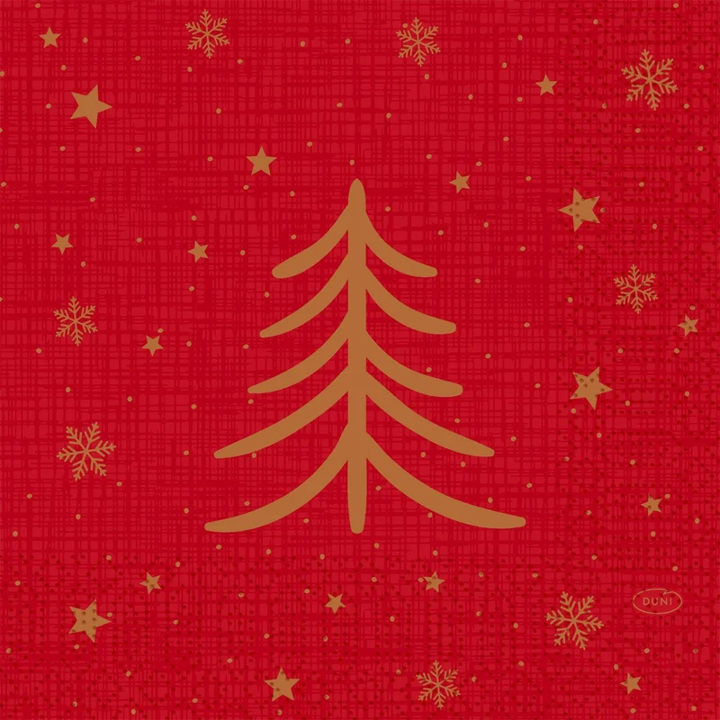 Tovaglioli 33x33 cm a 3 veli Shimmer Trees | Confezione (250 pezzi)