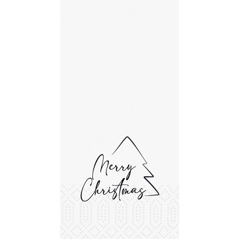 Tovaglioli 33x33 cm a 2 veli Merry Xmas Tree | Confezione (300 pezzi)