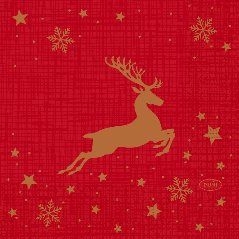 Tovaglioli Shimmer Trees 24x24 cm, a 3 veli, festivi | Confezione (50 pezzi)