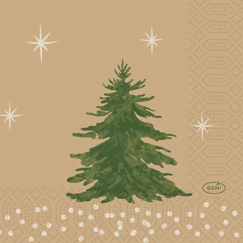 Tovaglioli 24x24 cm a 3 veli Humble Trees | Confezione (50 pezzi)