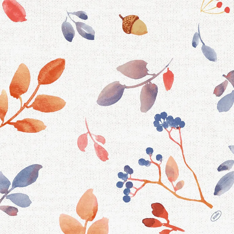 Tovaglioli 40x40 cm, a 4 veli, modello classico con sfumatura autunnale | Confezione (50 pezzi)