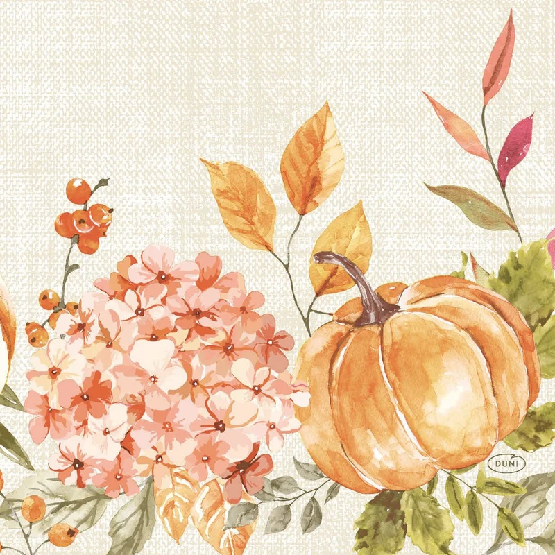 Tovaglioli "Spicy Pumpkin" da 33 cm, a 3 veli, con piega a 1/4 | Confezione (250 pezzi)