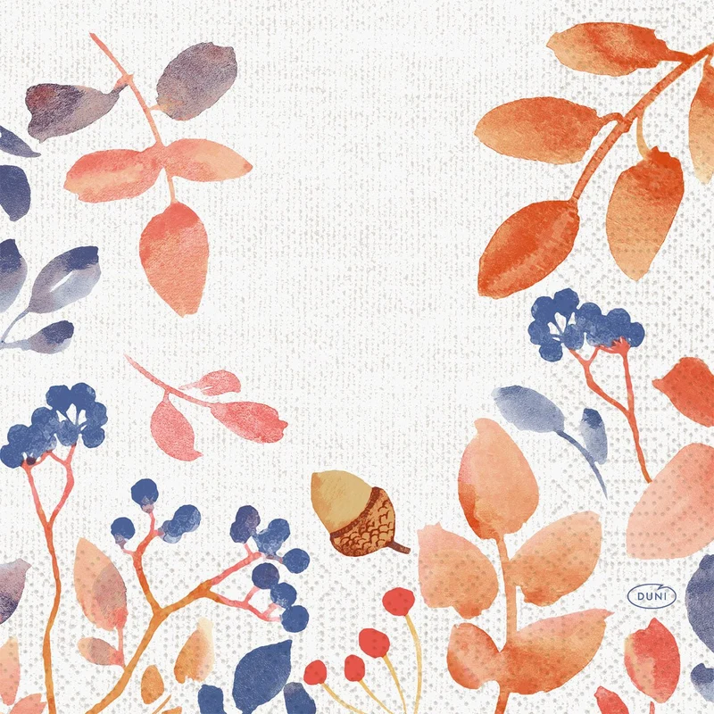 Tovaglioli 33x33 cm, a 3 veli, piegatura a 1/4, sfumatura autunnale | Confezione (250 pezzi)