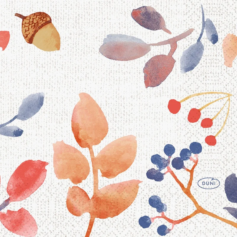 Tovaglioli 24x24 cm a 3 veli, sfumatura autunnale | Confezione (50 pezzi)