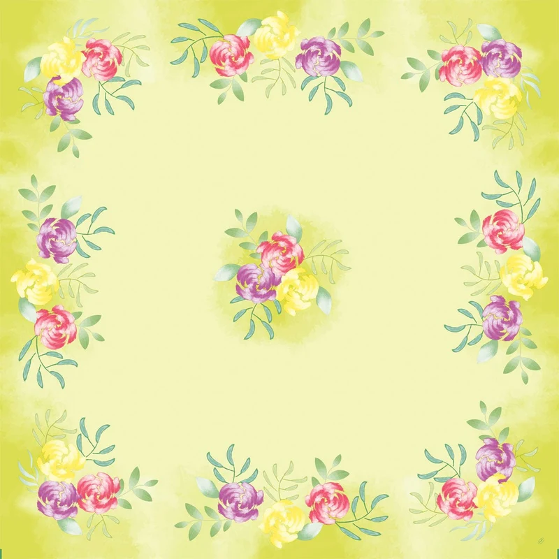Tovaglietta Dunicel 84x84 cm Soft Tropics - Decorazioni da tavola per eventi | Cartone (1 confezione)