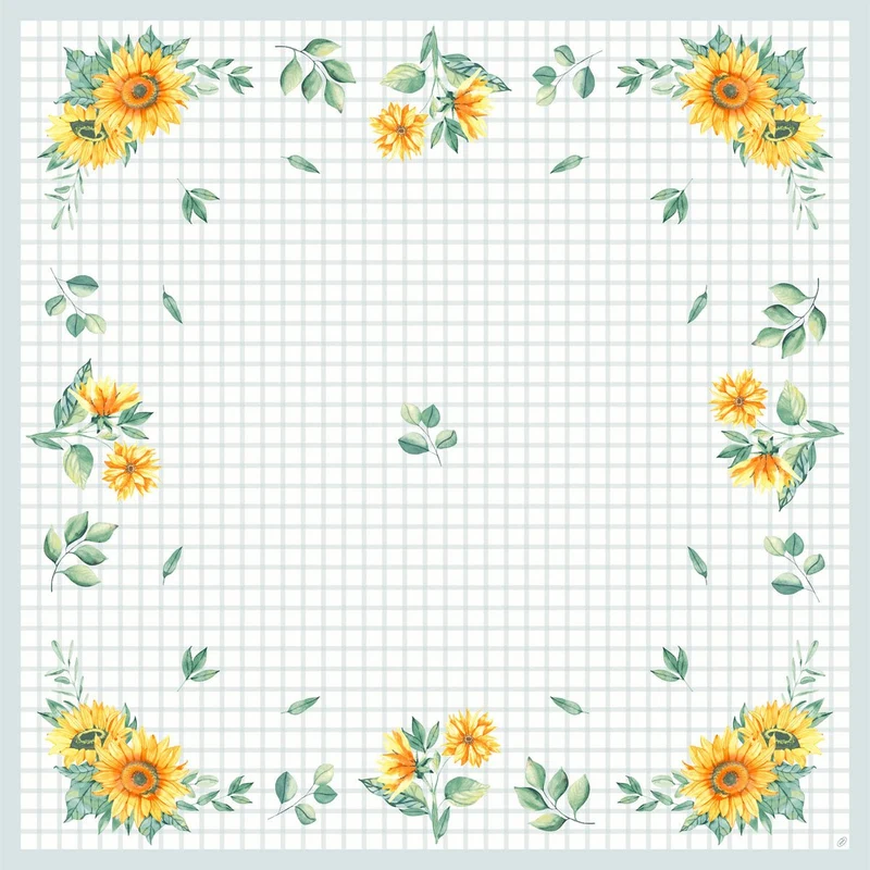 Coperta Dunicel 84x84 cm, motivo a girasoli | Confezione (20 pezzi)
