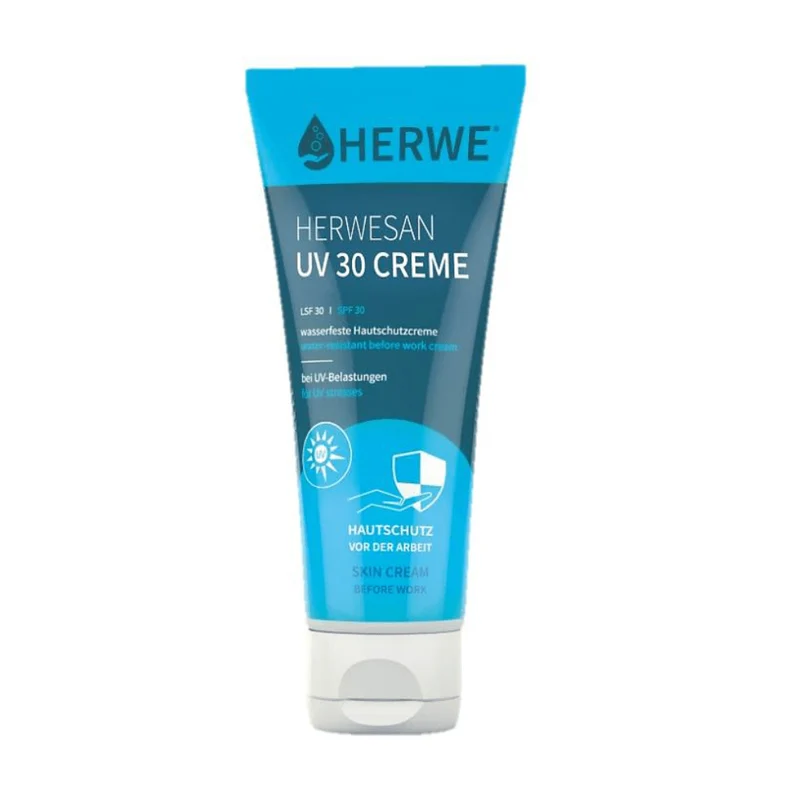 Holthaus Herwesan UV 30 Unguento di protezione della pelle, pacchetto impermeabile (1 pezzo) | Pacchetto (100 ml)