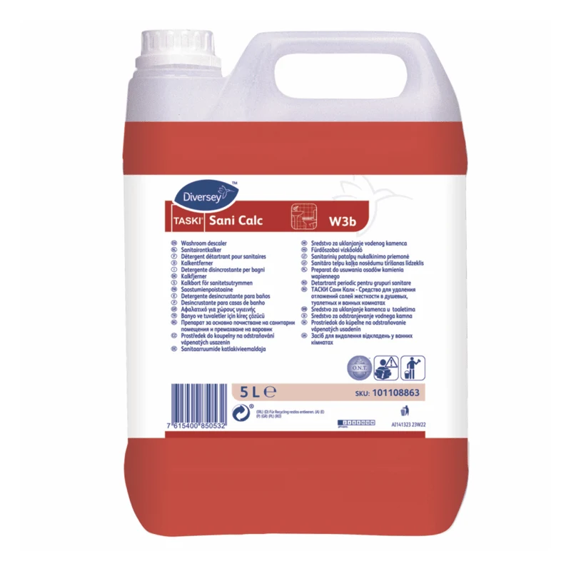 Diversey Taski Sani Calc W3B Descaler | Contenitore (5 L)
