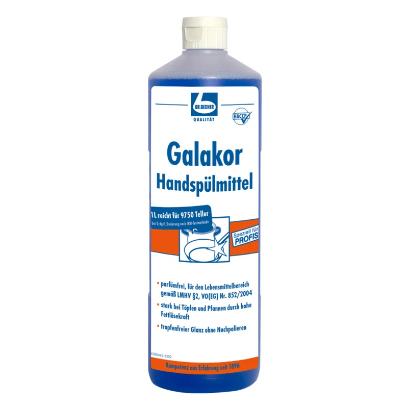 Dr. Becher Lavanizzazione delle mani Galakor - 1 litro | Bottiglia (1000 ml)