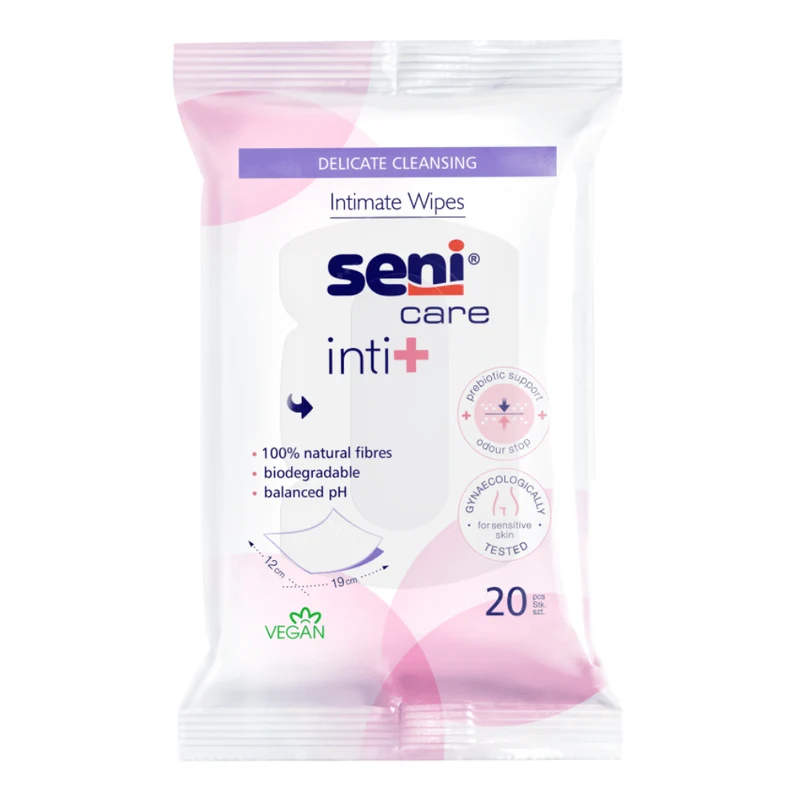 Seni Care Inti+ Wet Wipes | Pacchetto (20 pezzi)