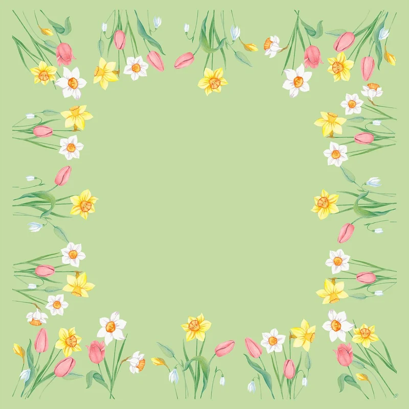 Bio-Dunicel-Mitteld.84x84 Spring Melody - Eleganti tovaglioli di carta | Confezione (20 pezzi)