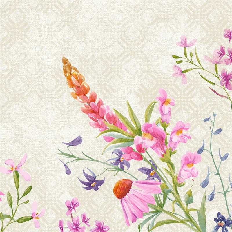 Tovaglioli Classici Floret 40x40 cm, 50 pezzi - Decorazione da tavola elegante | Confezione (50 pezzi)