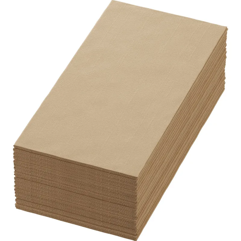 Tovaglioli naturali marroni Bio-Dunisoft-SV 40x40 cm | Confezione (60 pezzi)
