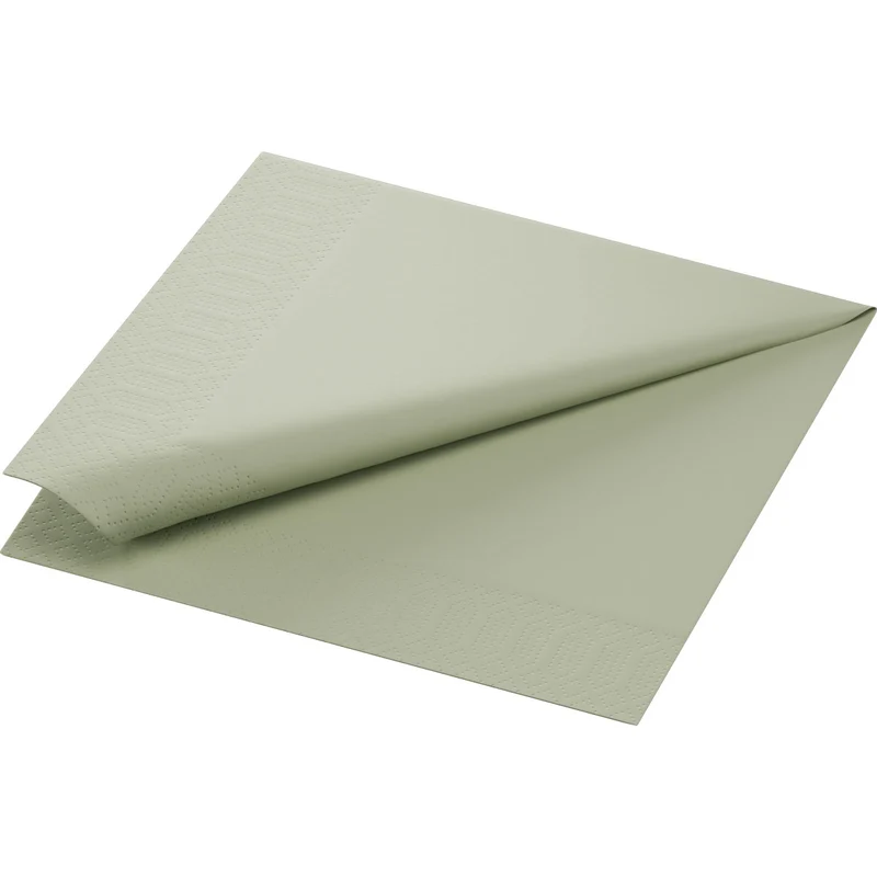 Zellt.Serv.40x40 3lg. 1/4 F. pistacchio verde - Tovaglioli di alta qualità | Confezione (250 pezzi)