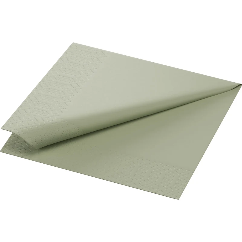 Zellt.Serv.33x33 3lg. 1/4 verde pistacchio - Tovaglioli di alta qualità | Confezione (250 pezzi)