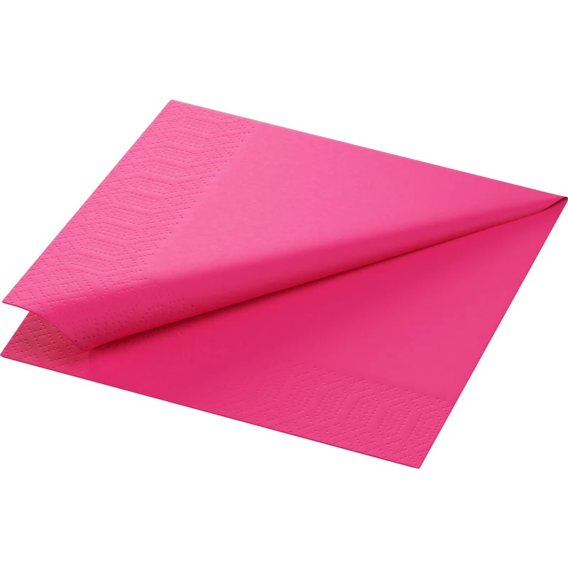 Zellt.Serv.33x33 3lg. 1/4 fucsia Tovaglioli di carta | Confezione (50 pezzi)