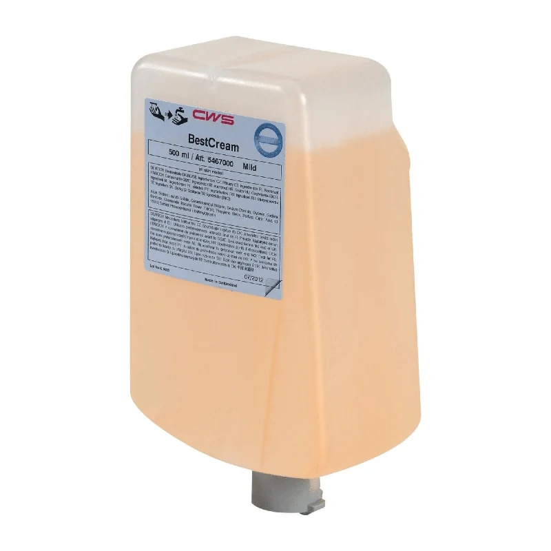 CWS Crema di sapone BestCream Mild, ricarica da 500 ml | Confezione (500 ml)