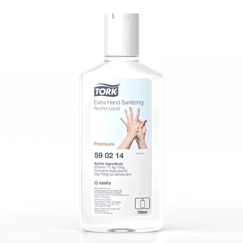 TORK 590214 Disinfettante extra Disinfettante Liquido di alcool | Cartone (24 bottiglie)