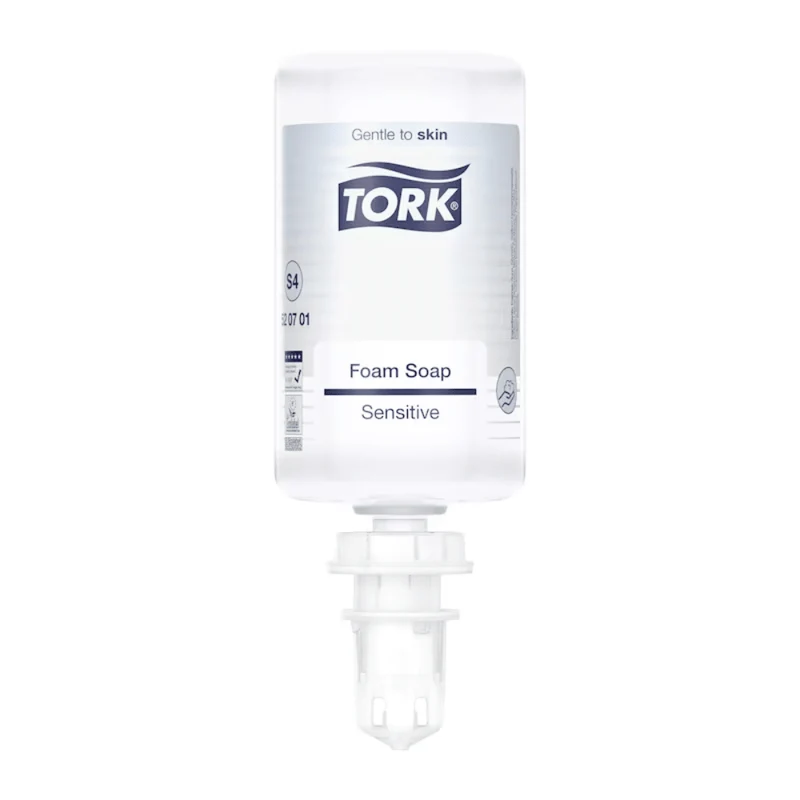 Tork 520701 Sensitive Sapone schiumoso per le mani Premium S4 | Flacone (1 l)