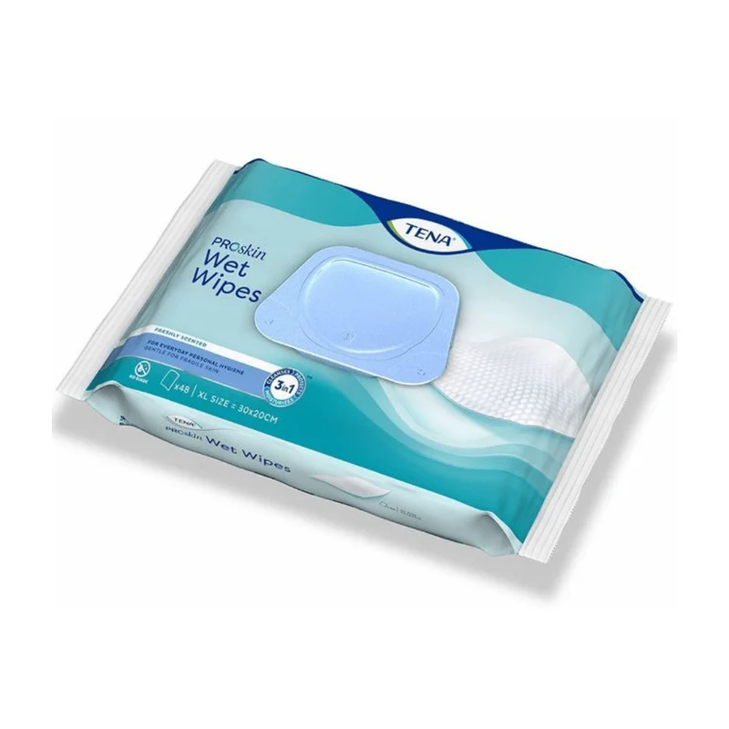 Tena 3 in 1 Wipe Wipe Wepe Wepes | Pacchetto (48 pezzi)