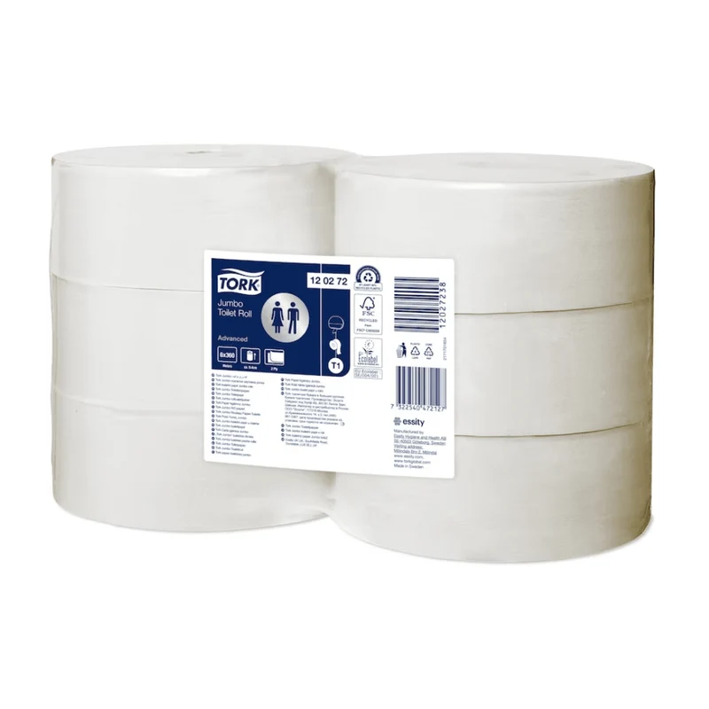 TORK 120272 carta igienica jumbo avanzata t1 2-lagig | Cartone (6 ruoli)