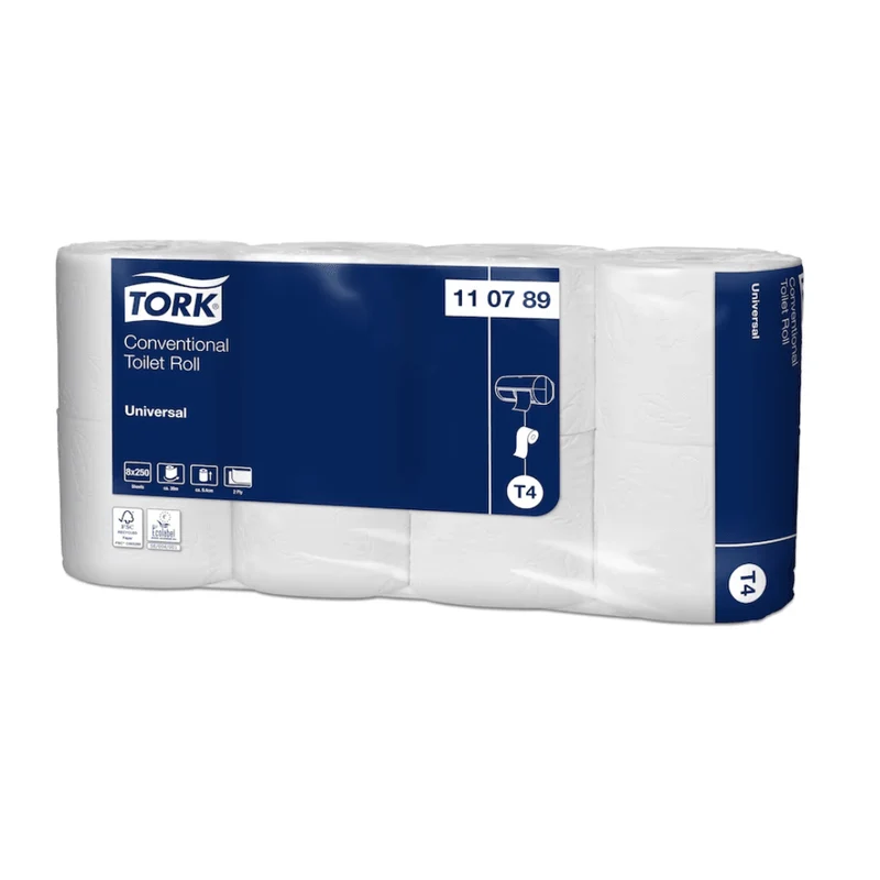 TORK 110789 Piccola carta igienica universale T4 2-strato 30M | Cartone (64 rotoli)