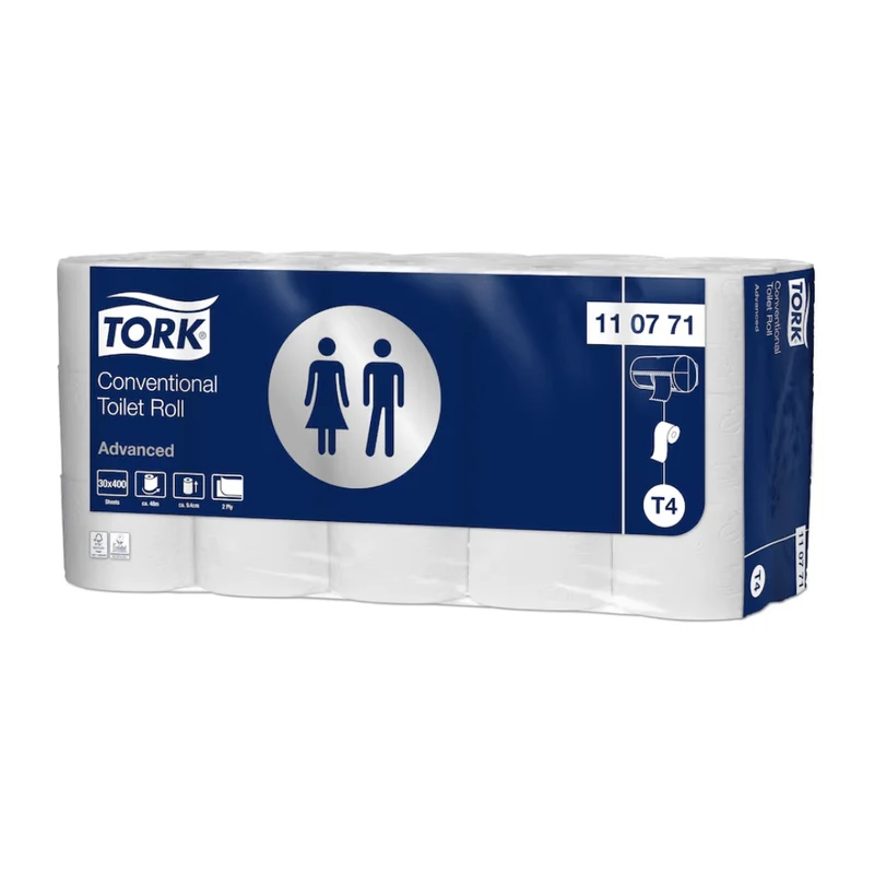 TORK 110771 Piccola carta igienica per bagno avanzata T4 2-LAGIG | Cartone (30 ruoli)