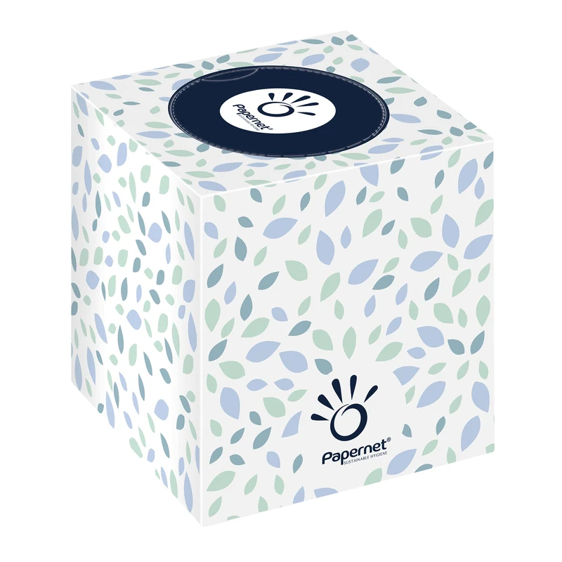 Papernet Cubo 2-lag Zelfluft 19.9x20cm 16 cubi à 88 sciarpe superior fsc bianco | Donor Box (88 asciugamani)