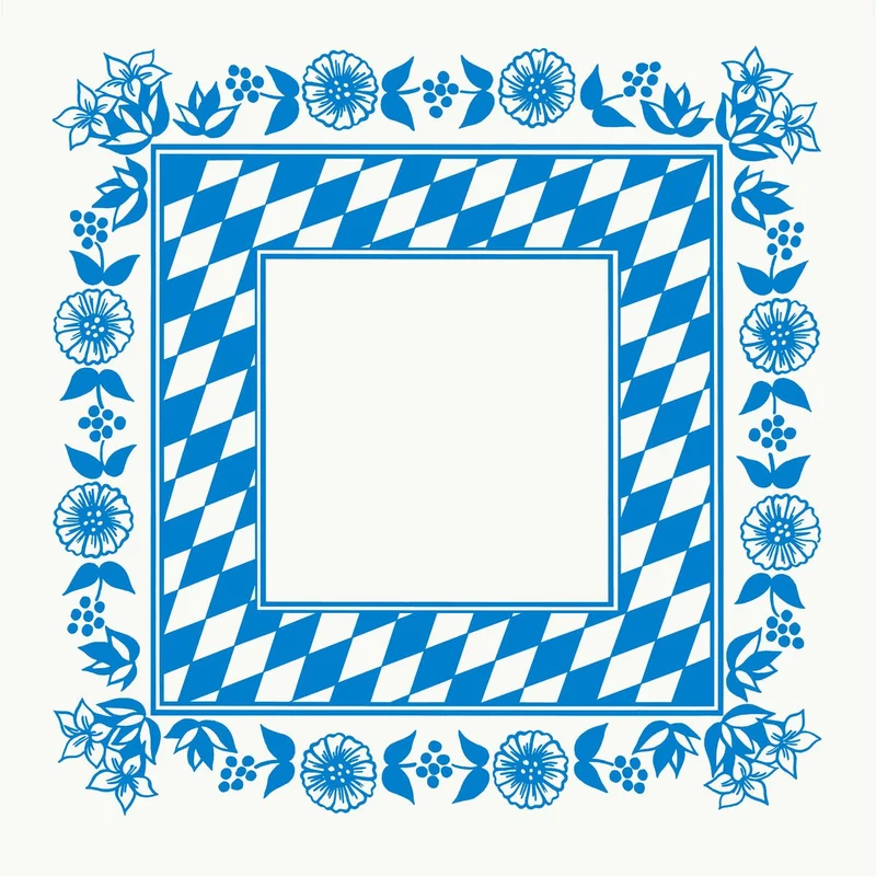 Dunicel tovaglia centrale 84x84 cm Bavarese a rombi per festività | Confezione (100 pezzi)