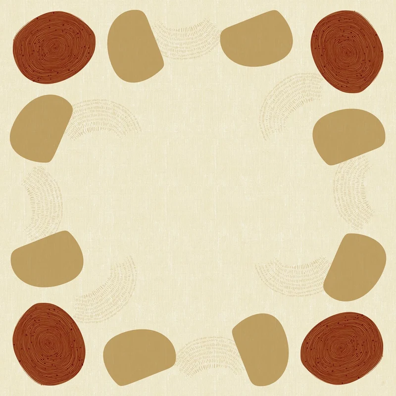 Coperte centrali di Dunicel 84 x 84 cm terrose | Pacchetto (20 pezzi)