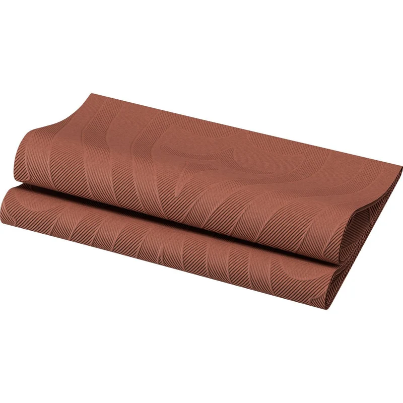 Elegance Tovaglioli 40x40 cm, Lily Chestnut - Decorazione da tavola di alta qualità | Confezione (40 tovaglioli)
