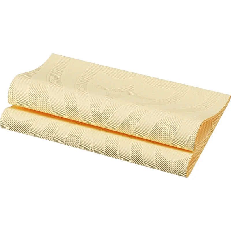 Elegance Tovaglioli 40x40 cm, Lily Cream - Decorazione da tavola di alta qualità | Confezione (40 tovaglioli)