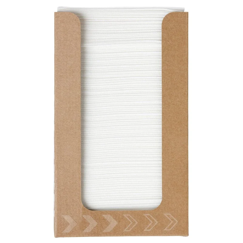 Bio-dunisoft tovagliolo Box 20 x 20 cm bianco | pacchetto