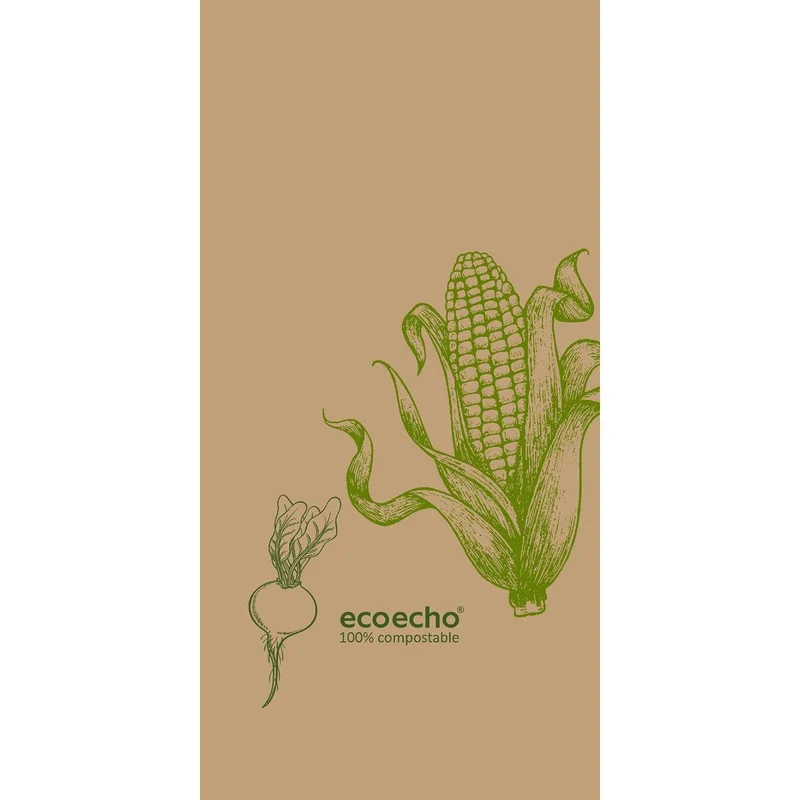 Pocchietti di stoffa cellulare 40 x 40 cm 2 strati 1/8 Fold Veggies | Pacchetto (300 pezzi)