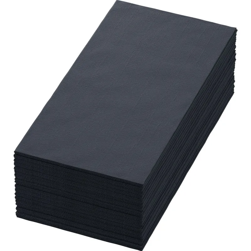 Zellt.Serv.40x40 3lg 1/8 BF nero - Tovaglioli di alta qualità 40x40 cm | Confezione (250 tovaglioli)