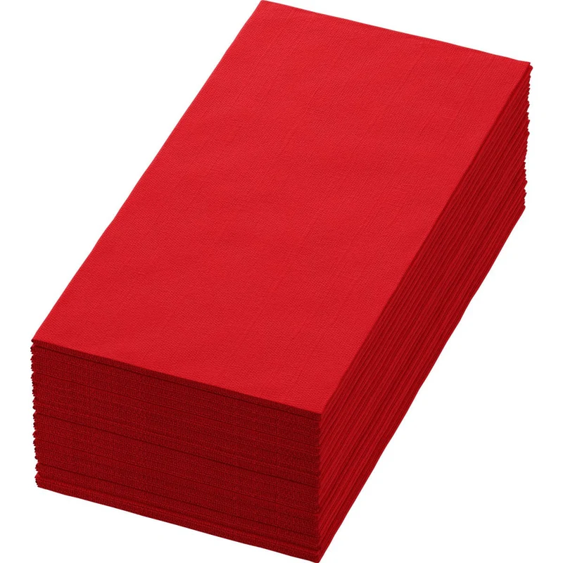 Zellt.Serv.40x40, 3 strati, 1/8 BF, rosso | Confezione (250 tovaglioli)
