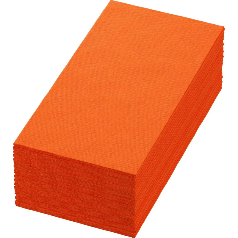 Zellt tovaglioli 40x40 cm, 3 strati, 1/8 BF, Arancione sole | Confezione (250 tovaglioli)