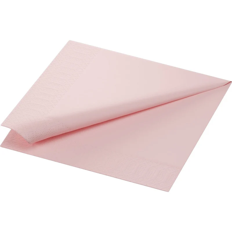 Zellt.Serv.40x40 3lg 1/4 F. mellow rose | Confezione (250 tovaglioli)