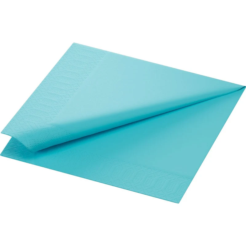 Zellt.Serv. 40x40 mm, menta blu - 250 pezzi, 1/4 F. Qualità | Confezione (250 tovaglioli)