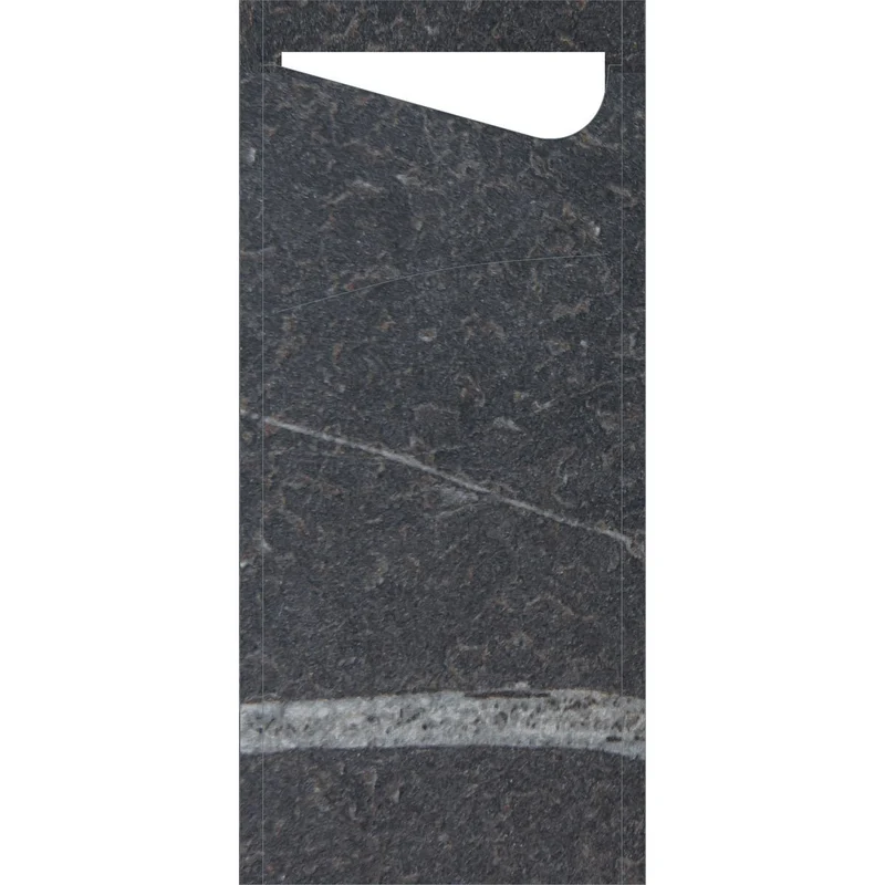 SACCHETTO Marble black 190x85 mm - Elegante | Confezione (100 pezzi)