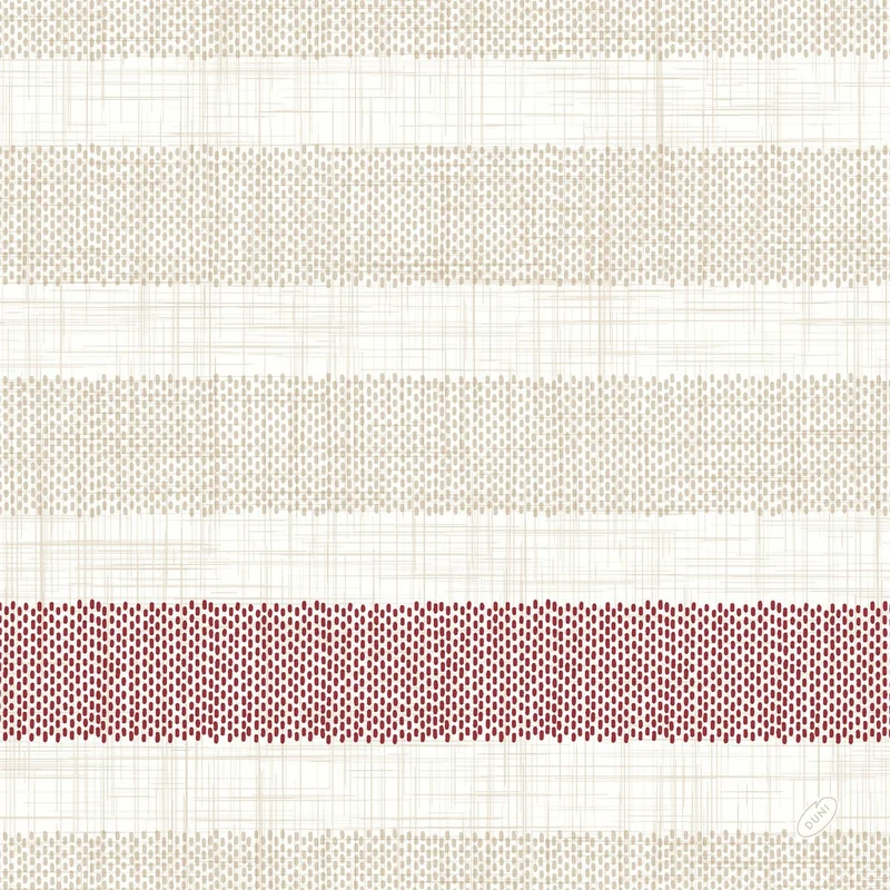 Dunilin Tovaglioli 40x40 cm, Rigato Bordeaux - Decorazione da tavola di alta qualità | Confezione (45 tovaglioli)