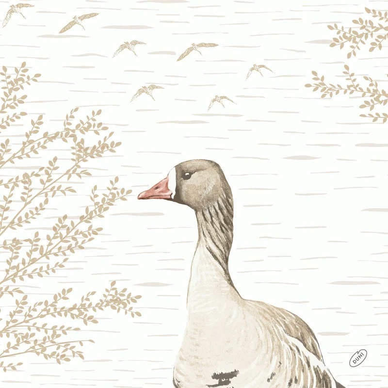 Tovaglioli Bio-Dunisoft 40x40 cm in legno e oca | Confezione (60 tovaglioli)
