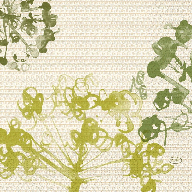 Tovaglioli di carta 33x33 cm, 3 strati, verde | Confezione (50 tovaglioli)